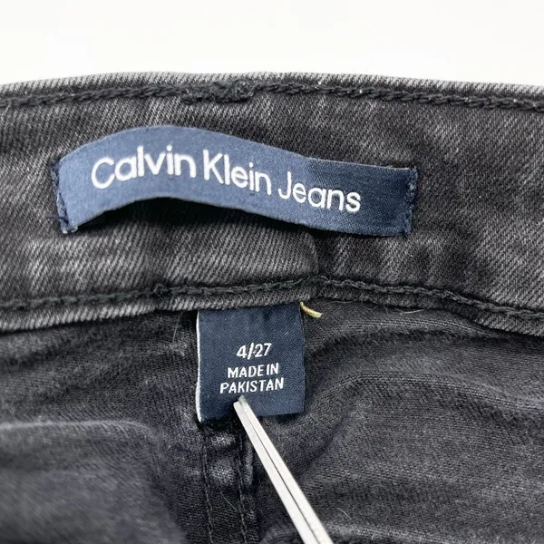 Calvin Klein Womens Jeans Size 4 High Rise Jegging Black Classic Minimal Stretch - Image 8