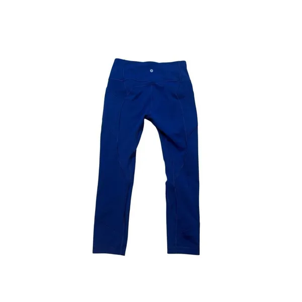 Lululemon Wunder Train crop blue 23” size 8 - Image 5