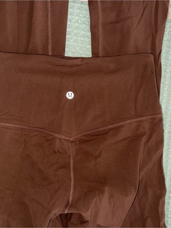 Lululemon Align High-Rise Mini Flare Pant 32" Roasted Brown size 6 - Image 5