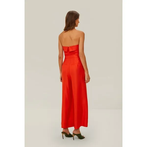 NWOT Farm Rio Wide-Leg Jumpsuit With shoulder strap Removable Shoulder Strap S - Image 4