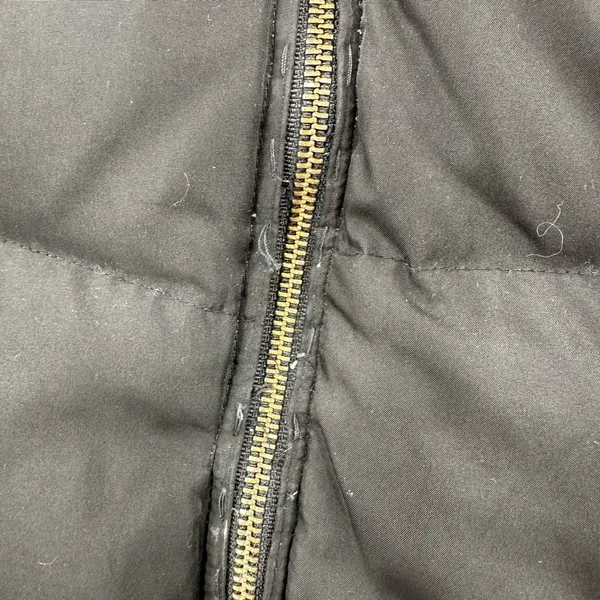 Calvin Klein size Large black hooded puffer coat jacket duck down & feather fill - Image 5