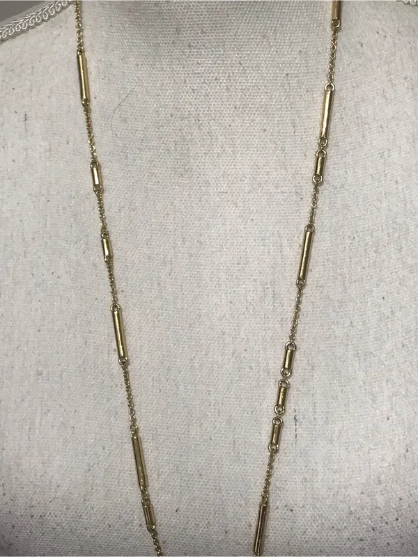 Kate Spade New York Raising the Bar Long Scatter Necklace – Gold tone - Image 3