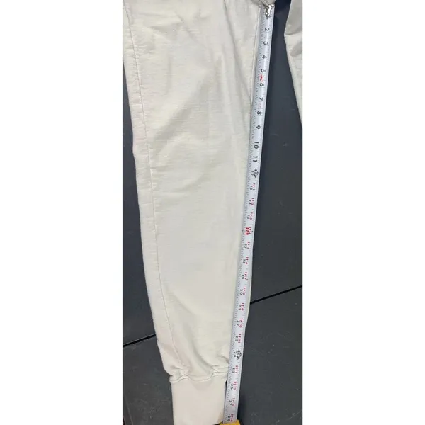 American Giant Jogger Sweatpants XS Off White Gray USA Made Drawstring Lounge - Image 11