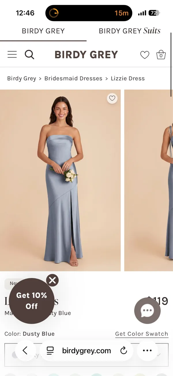Birdy Grey Grey Bridesmaid Dress - Image 3
