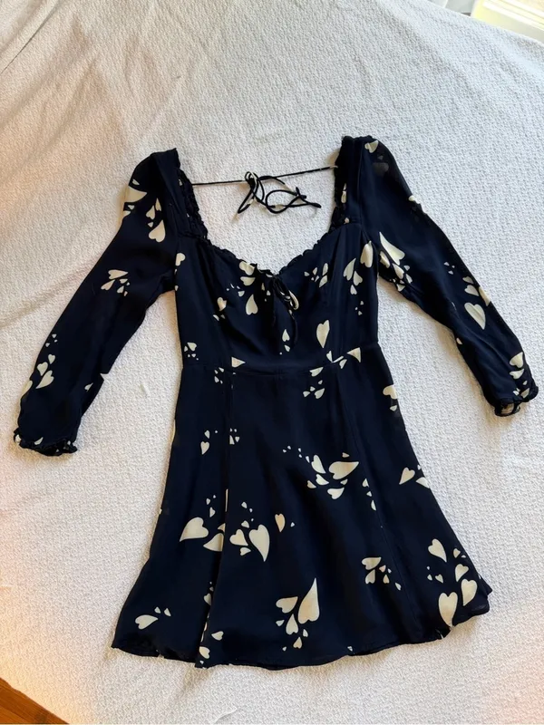 Reformation Remi Dress Lover Heart Pattern 8 - Image 3