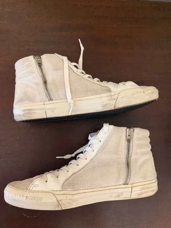 Golden Goose Suede Glitter Accents Sneakers - Image 3