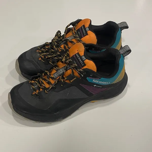 Merrell Women's MQM 3 Gore-Tex Black and Teal Trail Running Shoes - 6 - Image 2