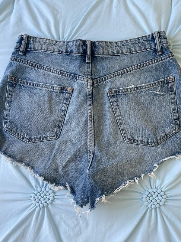 ZARA Jean Shorts High-Waisted - Image 7
