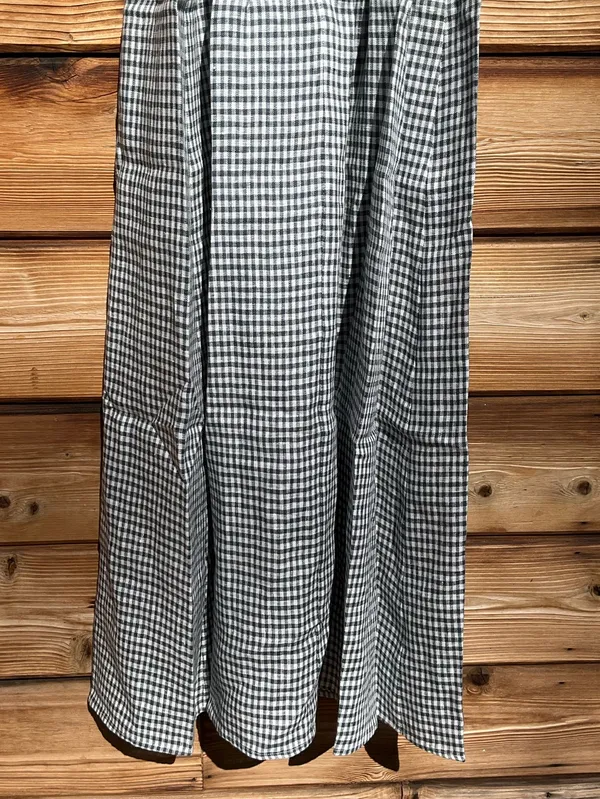 Few Moda Kourt Darya Size XS Blue Linen Smocked Midi Dress - Image 12