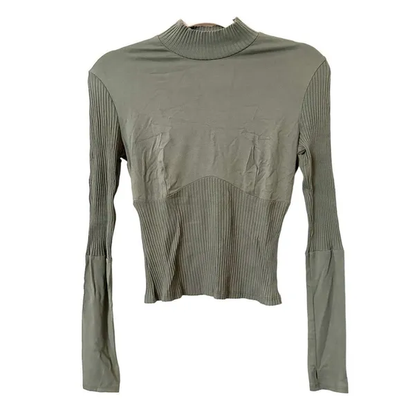 ONLY HEARTS Corset Tee in‎ Olive Sz S - Image 2