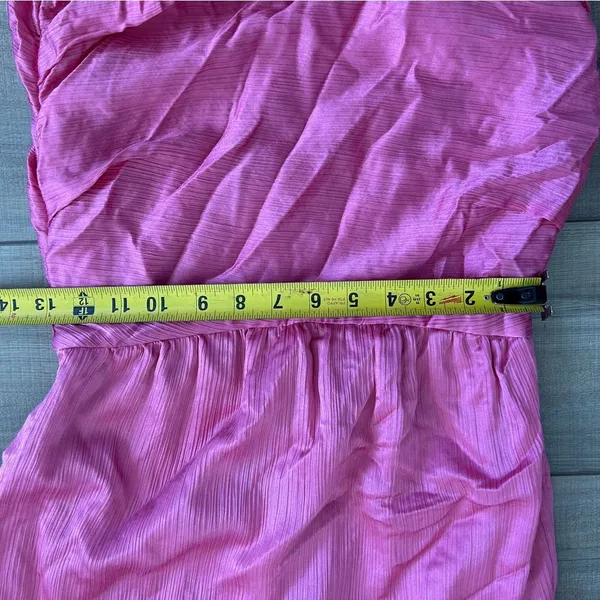 Veronica Beard Gracelynn Long Sleeve Cotton Silk Mini Dress Pink Sherbet 2 - Image 10