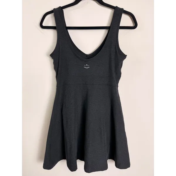 Beyond Yoga Spacedye Movement Dress Darkest Night Charcoal Gray XS Activewear - Image 2