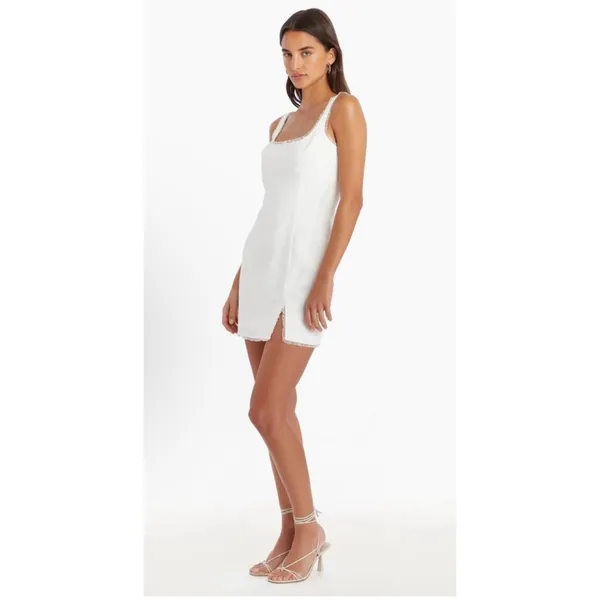 AMANDA UPRICHARD VALETTA DRESS Ivory Sz S NWT $238 - Image 3