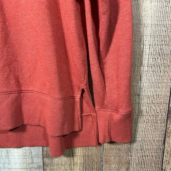 Oversized Rust Crewneck Sweatshirt Medium Relaxed Fit Soft Autumn Cozy Pullover - Image 2