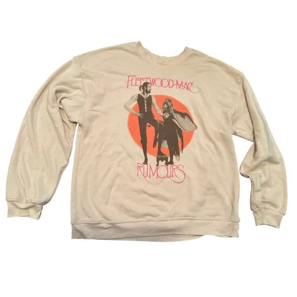 DAYDREAMER Fleetwood Mac Rumors BF Crew Sweatshirt Size Large MSRP $148 - Image 4