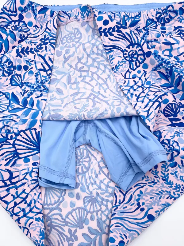 Lilly Pulitzer Luxletic Monica Skort High Tides Good Vibes Size 2 Stretch UPF 50 - Image 4