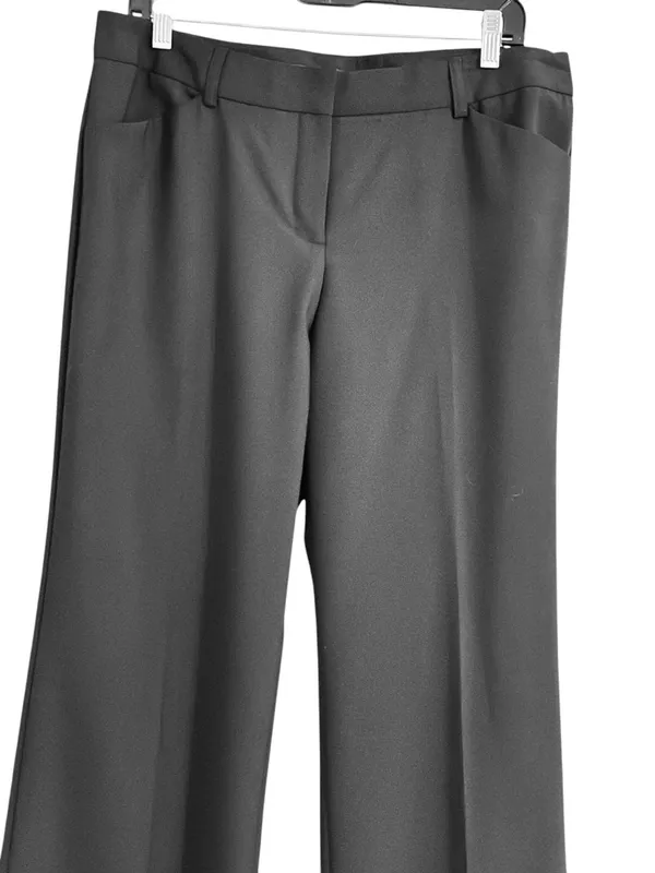 Express Editor Black Dress Pants | Wide Leg Stretch Career Trousers Women 12R - Image 4