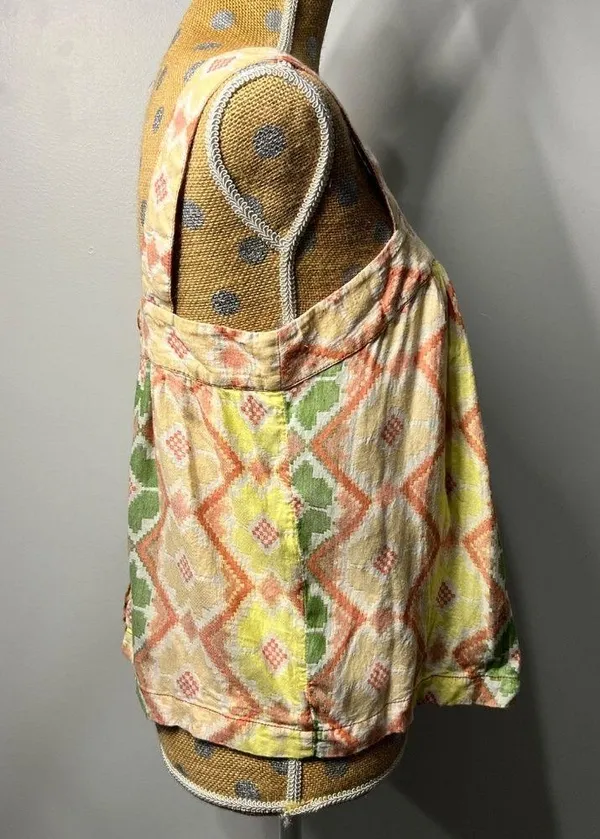 Anthropologie Marta Aztec Flowy Swing Blouse Top Tank Sold Out Sz S - Image 3