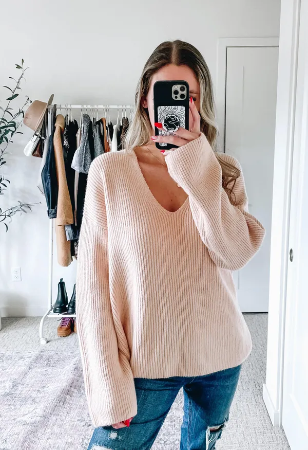 Nordstrom Light Pink Pullover Sweater - Image 4