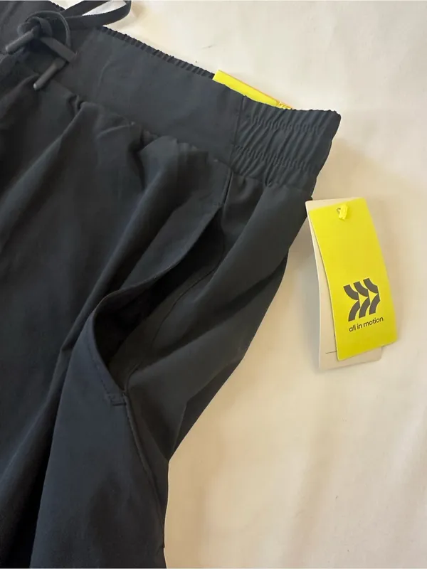 all in motion Black Athletic Shorts with Drawstring - Image 3