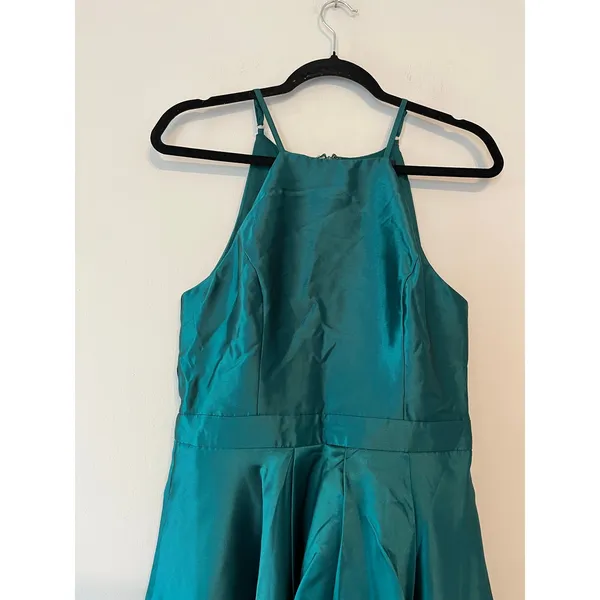 Lulu’s Broadway Show Emerald Green High-Low Gown Size M - Image 6