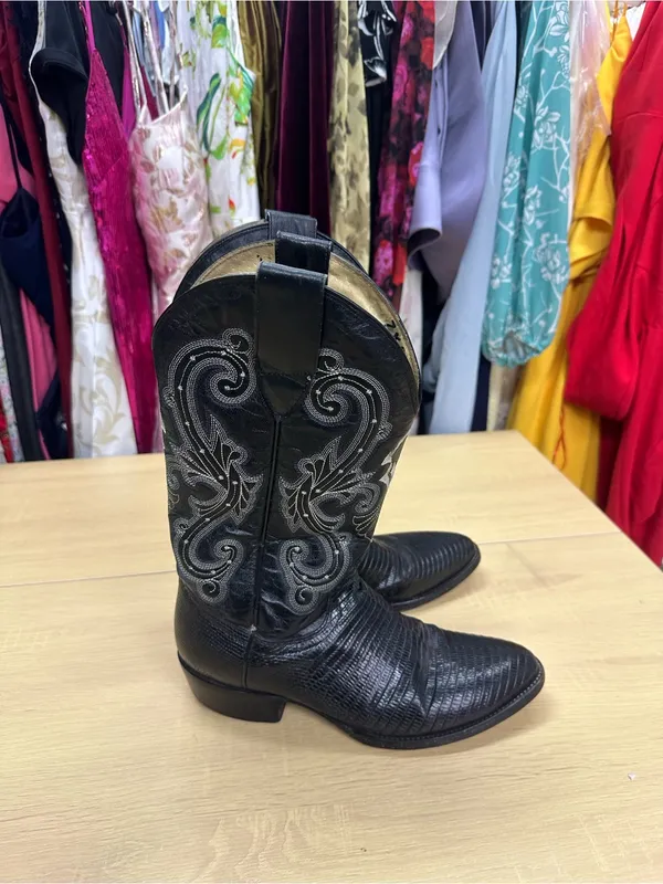 Circle G By Corral Boots Western Black Boots Size 10 EUC - Image 5
