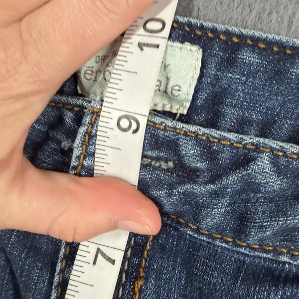 Aeropostale Hailey Flare Jeans Juniors 14 Blue Med Wash Mid Rise Stretch Denim - Image 7