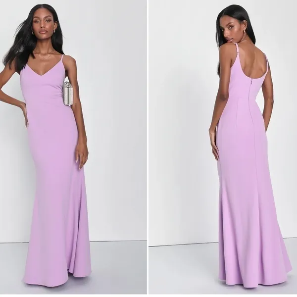 LULU's Prom Wedding Bridesmaid Special Event Classic Mermaid Maxi Dress NWOT - Image 3