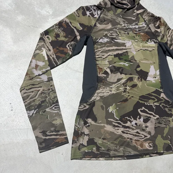 Under Armour Coldgear Ridge Reaper Camo Pullover Mock Neck Fitted Women's LARGE - Image 3