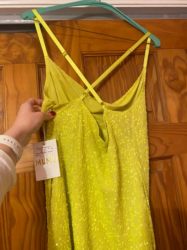 Show Me Your Mumu Yellow Sequin Dress - Image 3