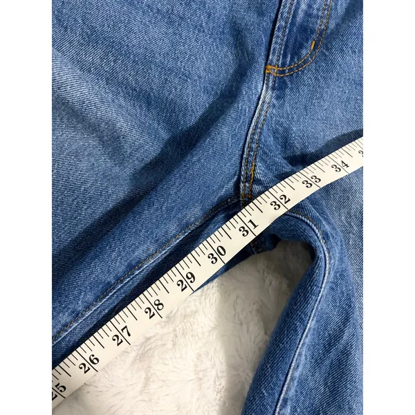 LOFT Rivete Curvy Vintage Dark Wash High Rise Wide Leg Classic Jeans 29 - Image 10