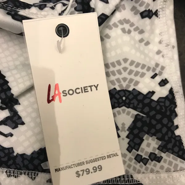 Nwt La Society Yoga Snake Print Padded Set : Leggings And Top S - Image 7