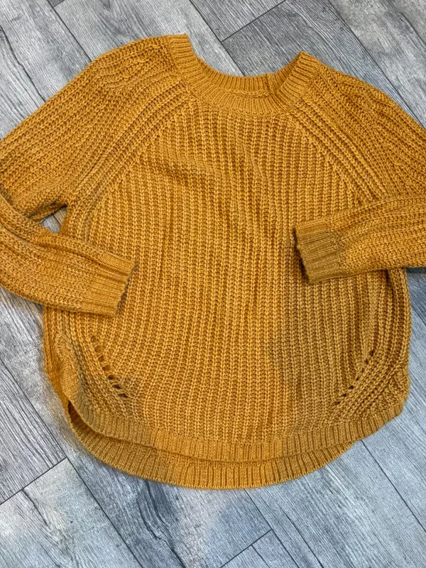 SO Kohls Womens XXL 2X Mustard Sweater - Image 2