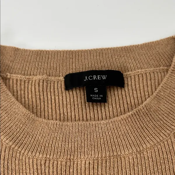 J. Crew Tan Ribbed Knit Sweater - Image 5