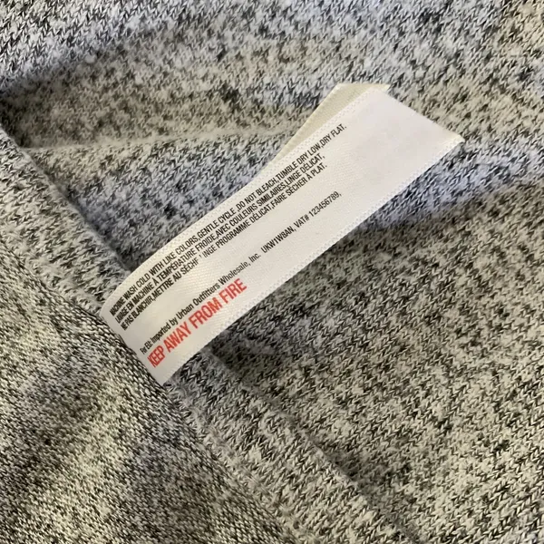Anthropologie Flora Nikrooz Gray Knit Top‎ L Lace Sleeve Pullover Loungewear Casual Cozy Shirt - Image 6