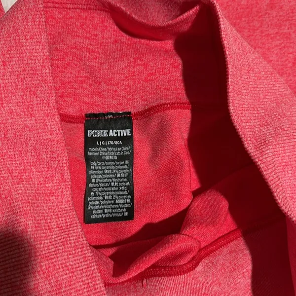 Pink Victoria’s Secret size large seamless leggings - Image 5