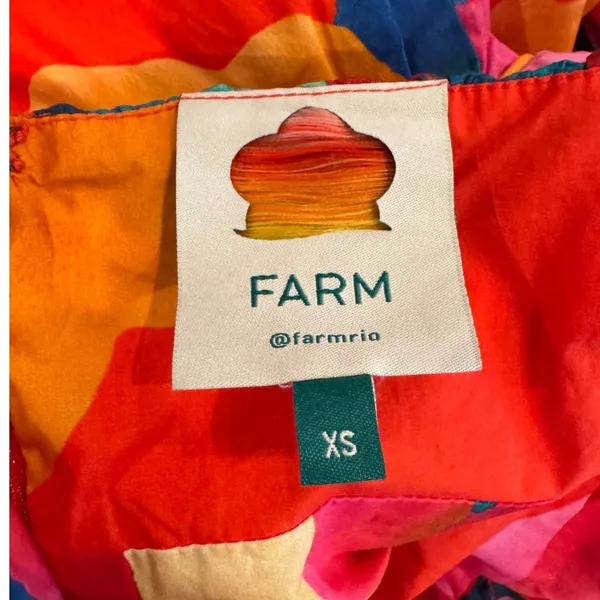 FARM Rio Ombre Chita Red Romper Size XS - Image 12