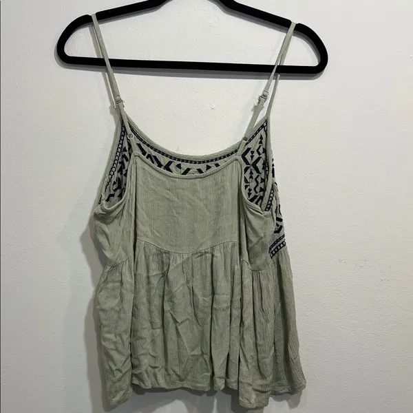 sim & Sam olive green navy blue Patterned Camisole - Image 4