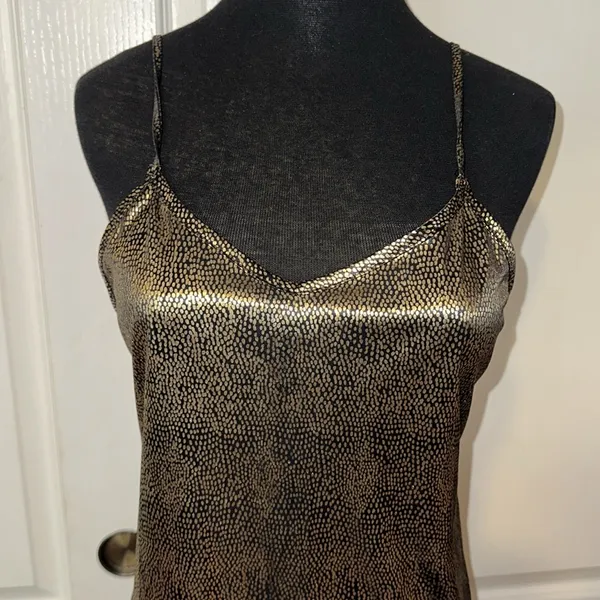 Vintage Gold Cami Tank Dress - Image 4