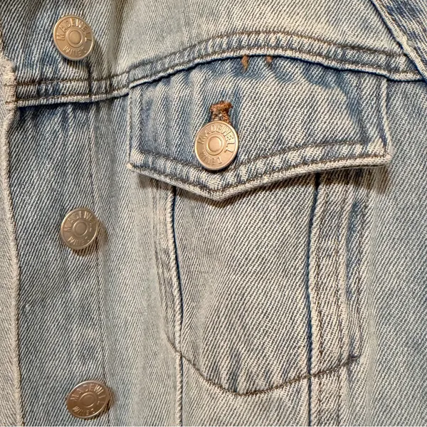 Madewell Oversized Jeans Jacket raglan sleeve 100% Cotton, size S relaxed fit - Image 7