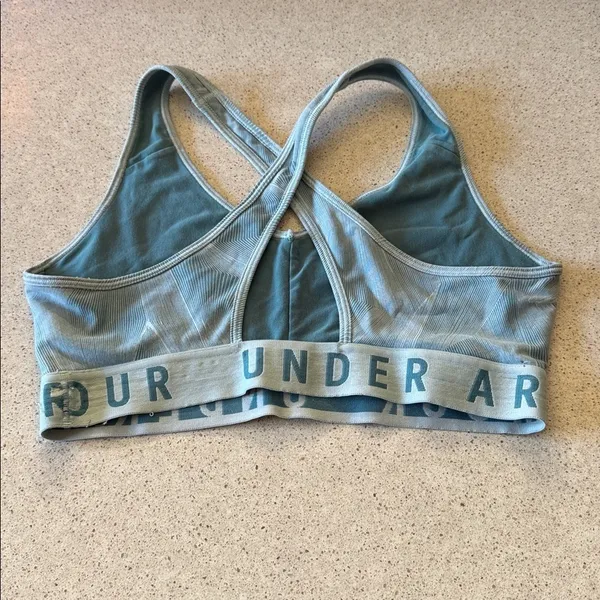 Under Armour Light Blue Sports Bra - Image 3