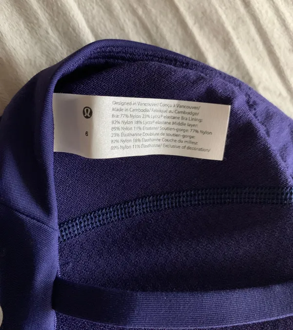 Lululemon Free To Be Serene Bra High Neck Emperor Blue NWOT - Image 3