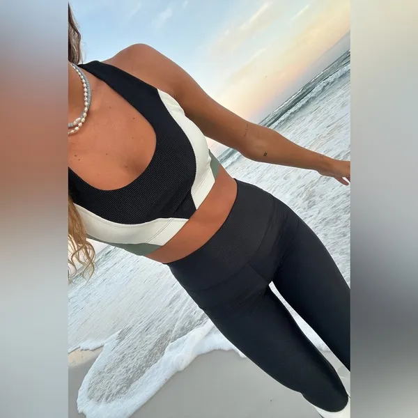 BEACH RIOT Lucia Top Queen Palm Colorblock, Size Large, $98 - Image 6