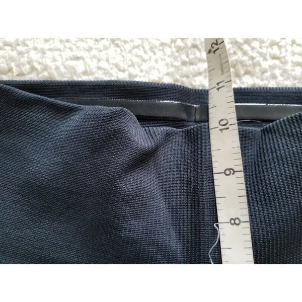 GOOD AMERICAN Wide Rib Shine Seamless Compression Leggings Black S/M 1/2 - Image 7