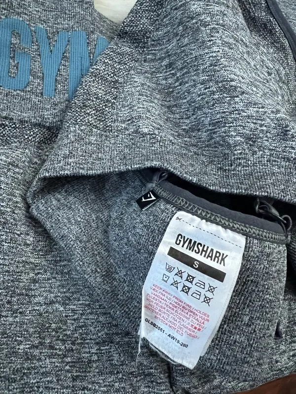 Gymshark Seamless Set Small Gray Marl Leggings & Sports Bra Matching - Image 3