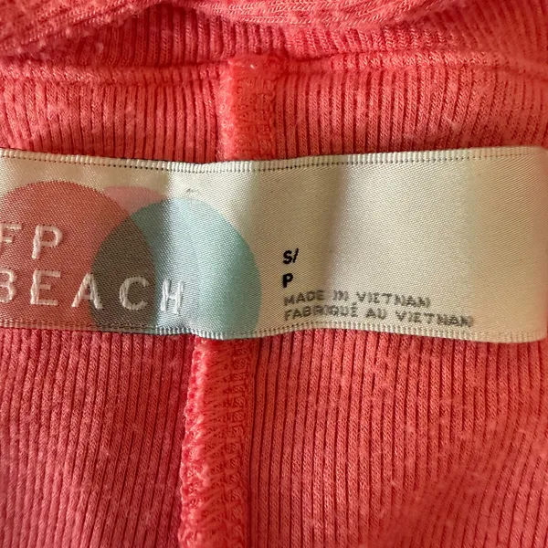 FREE PEOPLE | FP Beach PInk Ruffle Top Criss-Cross Back Strappy Sundress | Small - Image 4