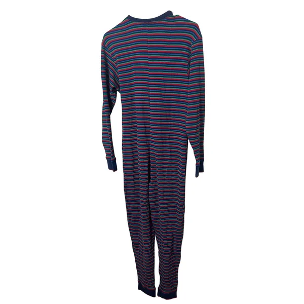 Victorias Secret Womens Striped Pajamas One piece Sleepwear‎ M Cotton - Image 7