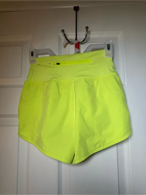 Aerie High-Waist Neon Yellow Women’s Active‎ Shorts - Image 2