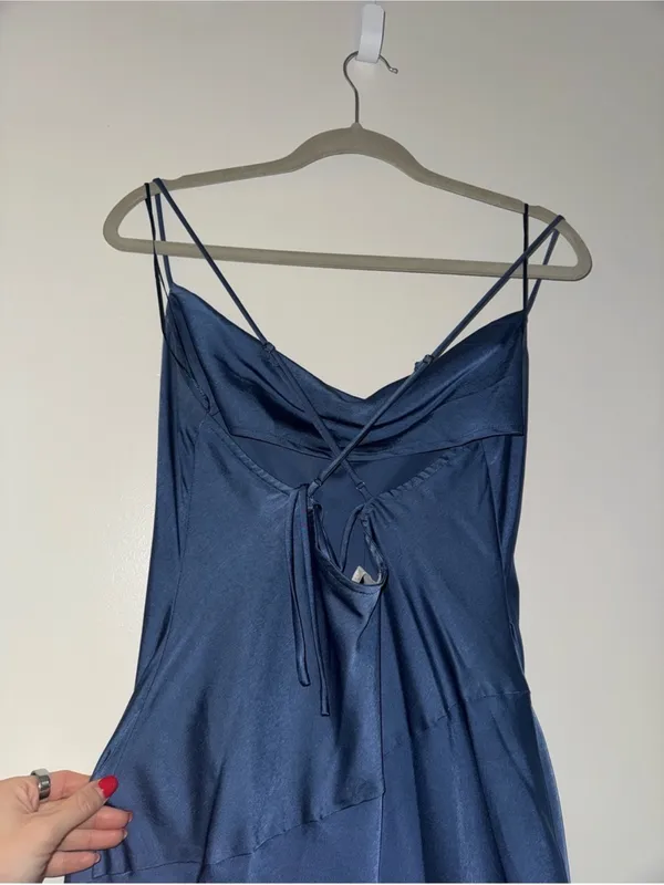 ASTR the label Gaia Slip Dress in blue size M - Image 11