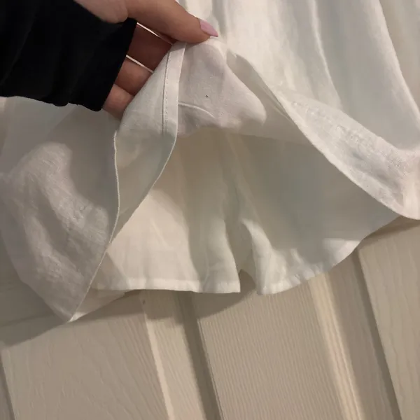Abercrombie, white linen skirt - Image 2